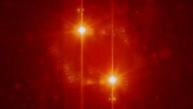 红色星光粒子光晕渲染展示AE模板视频的预览图